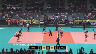 خلاصه دیدار آمریکا (۳) _ ترکیه (۱) در رقابتهای والیبال انتخابی المپیک ۲۰۲۳