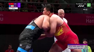 کسب مدال طلا توسط امین میرزازاده در بازیهای آسیایی هانگژو با برد سخت مقابل نماینده چین