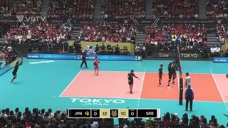 خلاصه دیدار ژاپن (3)  - (0) صربستان، در رقابتهای والیبال انتخابی المپیک 2023