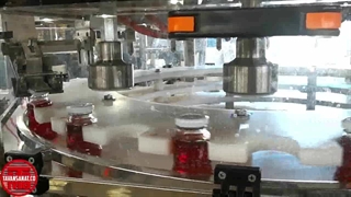 دستگاه پرکن و دربند بطری شیشه 250 سی سی آب زرشک توان صنعت/ 09152000050