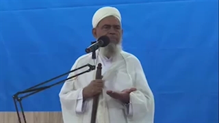 انتقاد شیخ عبدالرحیم خطیبی امام جمعه اهل سنت قشم در مورد آتش سوزی بندر بهمن قشم