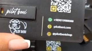 فلش مموری کارتی تبلیغاتی مشکی ، هدیه مناسب برای سازمانها با رنگ سازمانی مشکی