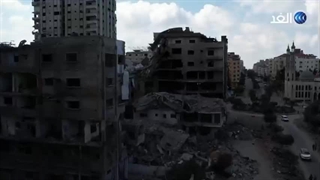 تصاویر هوایی از میزان ویرانی #غزه در نتیجه بمباران رژیم کودک کش اسرائیل.    بصیر  ❇️ @basire_basir ❇️