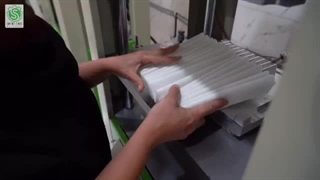 خط تولید فیلتر هوای الیافی