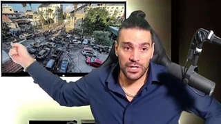 140200727: حمله به ناو و عین‌الاسد؛ ویدیوی برخورد راکت به بیمارستان از زاویه ای