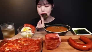 Spicy Kimchi Mukbang Asmr