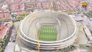 ویدیو جلوه های ویژه باشگاه بارسلونا از نسخه بازسازی شده ورزشگاه نیوکمپ