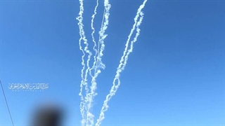 شلیک موشک های مقاومت از غزه به تلاویو - نبرد طوفان الاقصی