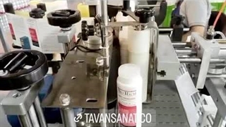 دستگاه لیبل زن قوطی شامپو توان صنعت | ۰۹۱۵۲۰۰۰۰۵۰