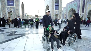 تشرف جمعی از کودکان سرطانی جهت زیارت آستان مقدس حضرت علی ابن موسی الرضا(ع)