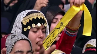 هم خوانی دانش آموزان در محضر رهبر معظم انقلاب