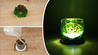 ساخت لامپ اپوکسی با استفاده از درخت