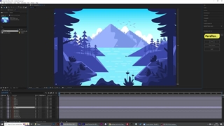 آموزش ساخت صحنه پارالاکس در افترافکت با PARALLAXER One click 3D Parallax Script