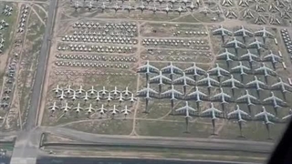 نمای هوایی از بزرگترین گورستان ناوگان هوایی دنیا