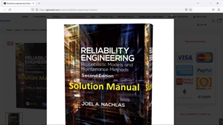 Solution Manual of Reliability engineering Probabilistic models and maintenance methods