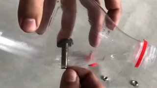 با بطری و والف تیوپ مخزن باد بساز