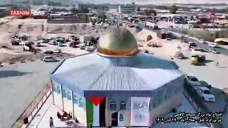 زمینه سازان ظهور - کابل افغانستان نصب نمادین بیت المقدس در حمایت از نبرد طوفان الاقصی