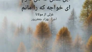 این شکل که من دارم ای خواجه که را مانم-غزلی از مولانا در شعر خوانی