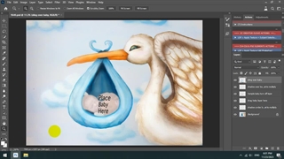 پس زمینه فانتزی نوزاد