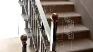 نصب نرده استیل با قوطی