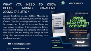 Purchase Indian Sorafenib 200mg Tablet Lower Cost Malaysia Philippines Singapore