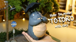 طرز تهیه TOTORO Diorama ژاپنی با خاک رس