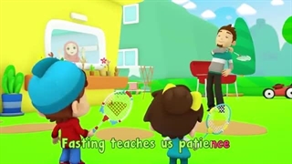 انیمیشن آموزش انگلیسی برای کودکان بصورت شعر عمر و هانا این قسمت Fasting Is Fun - Duas
