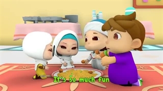 انیمیشن آموزش انگلیسی برای کودکان بصورت شعر عمر و هانا این قسمت Lets Go to the Masjid-Good Deeds