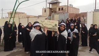 استقبال از شهید گمنام مدرسه محسن علوی رفسنجان