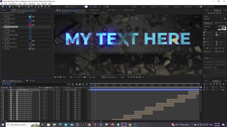 آموزش 3D Texts Trailer With Explosion Shatter