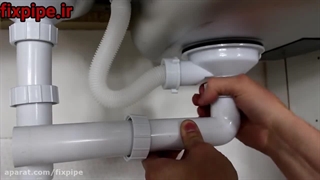 نصب سیفون زیر سینک