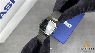 ساعت کاسیو نوستالژیک بند حصیری Casio A168WEMB-1B