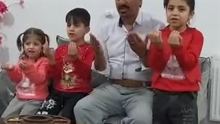 نیایش شب یلدا به اتفاق نوه ها توسط معصوم قنبری در سال 1402 از استان زنجان شهرستان خدا بنده