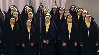 اجرای سرود توسط دختران گروه سرود عماران انقلاب محضر رهبر انقلاب - دیماه ۱۴۰۲