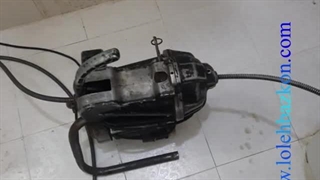 رفع گرفتگی توالت فرنگی در تهران با فنر برقی لوله بازکنی