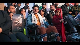 مراسم سالگرد شهادت حاج قاسم و ابومهدی در بصره و تجلیل از رهبران مقاومت