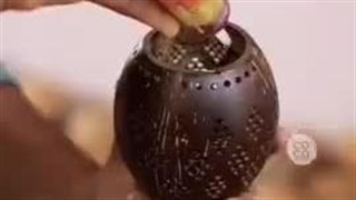 لوستر با پوست نارگیل