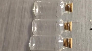 شیشه گیفت + شیشه درب چوب پنبه ای نقلی