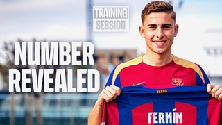 آخرین تمرین بارسلونا قبل از بازی با اوساسونا; فرمین لوپز شانزدهی شد!