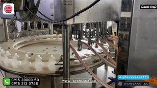 دستگاه پرکن شامپو تخم مرغی توان صنعت | 09152000050