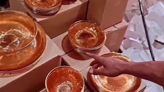 خانواده سلو سرویس 33پارچه عسلی لب طل اختصاصی تولید و پخش