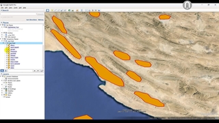 گوگل ارث میدان های گازی ایران