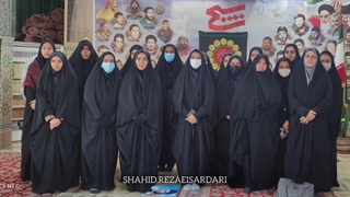 تجدید عهد و پیمان دانش آموزان دبیرستان دخترانه سید محسن علوی با شهدای لاهیجان رفسنجان