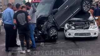 تصادف پرسش‌برانگیز دو خودرو در بزرگراه زین‌الدین تهران