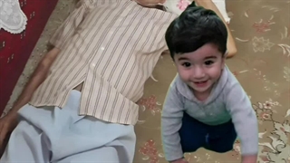 پدرم حاج مقصود در کنار نوش ابوالفضل