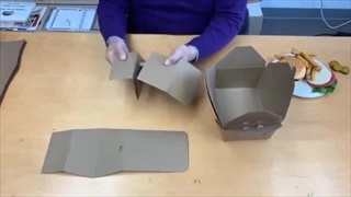 بسته بندی جعبه برگر طرح اول