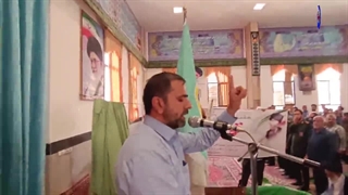 شرکت پرشور مردم ولایت مدار شهرستان خوسف در نماز جمعه و همدلی ، ایستادگی در بین مردم