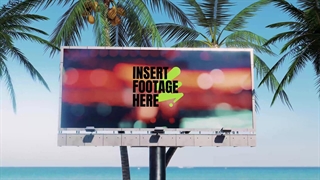 پروژه افتر افکت موکاپ بیلبوردهای تبلیغاتی ساحلی Beach Billboard Mockup