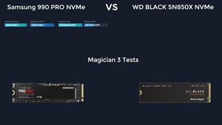 مقایسه کارت Samsung 990 PRO vs WD BLACK SN850X